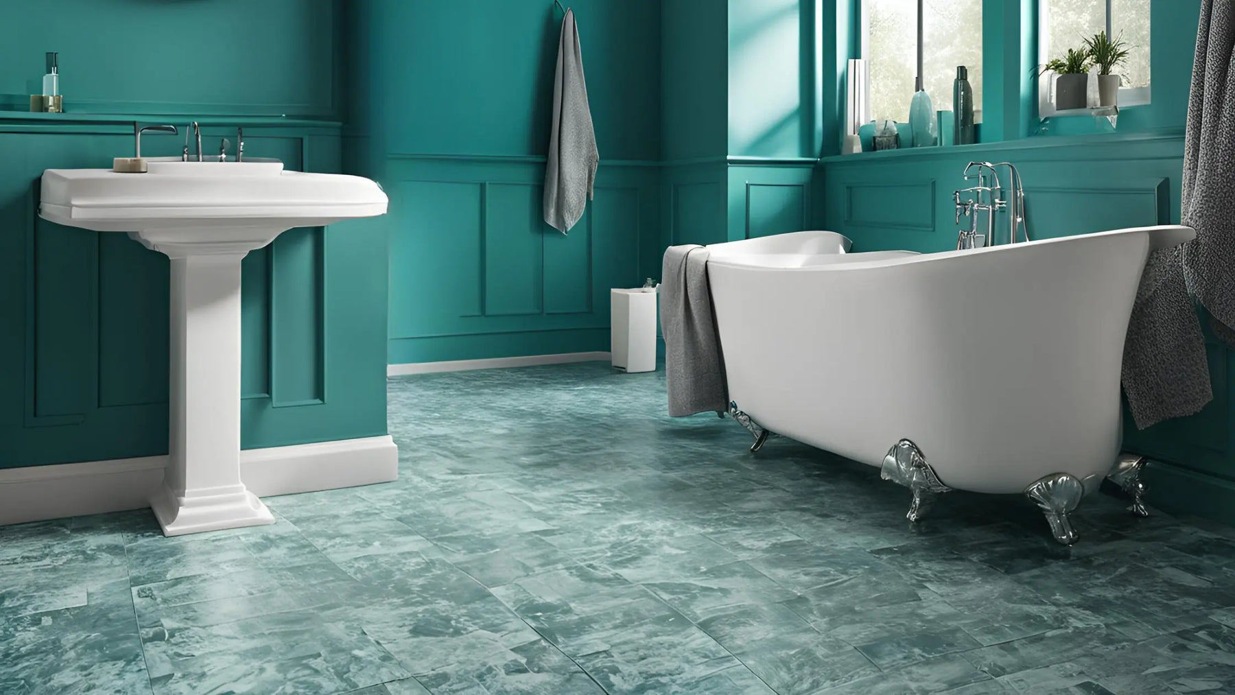 Skirting Boards in a Beautiful bathroom