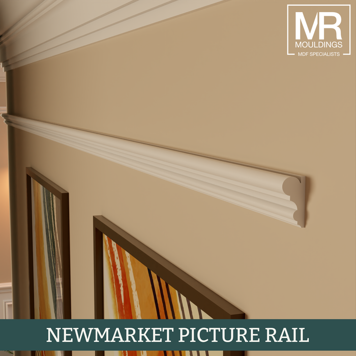 Ogee Fire Rated MDF Picture Rail-MR Mouldings Ltd