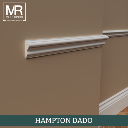 Hampton Fire Rated MDF Dado Rail-MR Mouldings Ltd