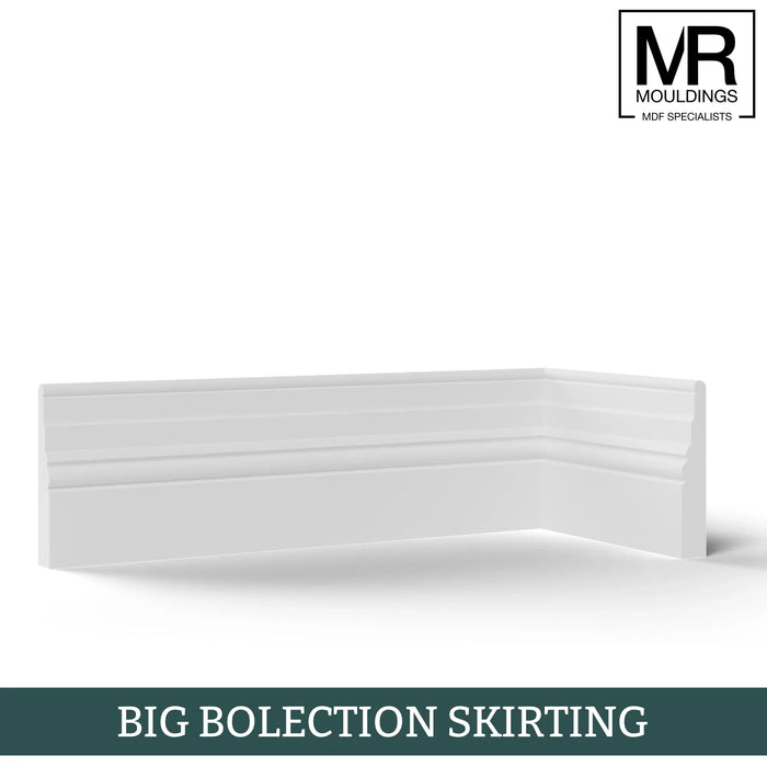 Big Stepped Fire Rated MDF Skirting Board-MR Mouldings Ltd
