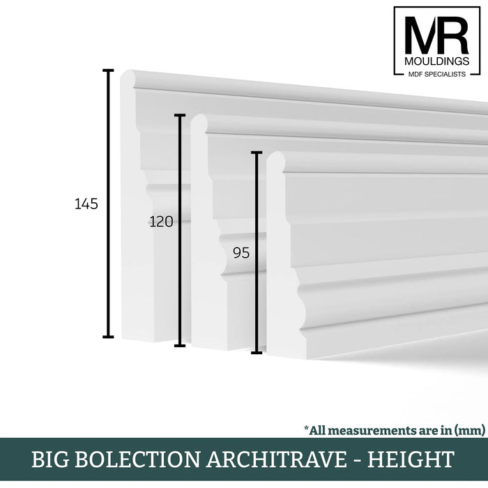 Big Bolection Fire Rated MDF Architrave-MR Mouldings Ltd