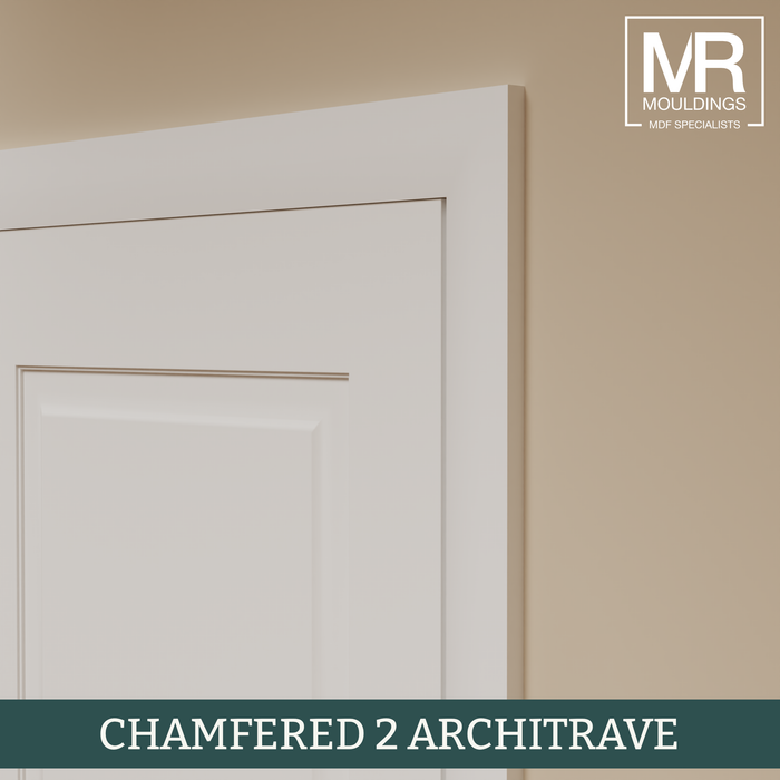 Chamfered 2 Fire Rated MDF Architrave-MR Mouldings Ltd
