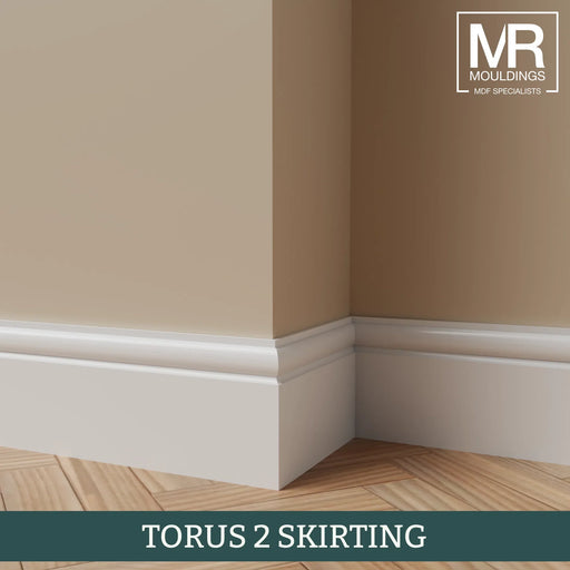 Torus 2 Fire Rated MDF Skirting Board-MR Mouldings Ltd