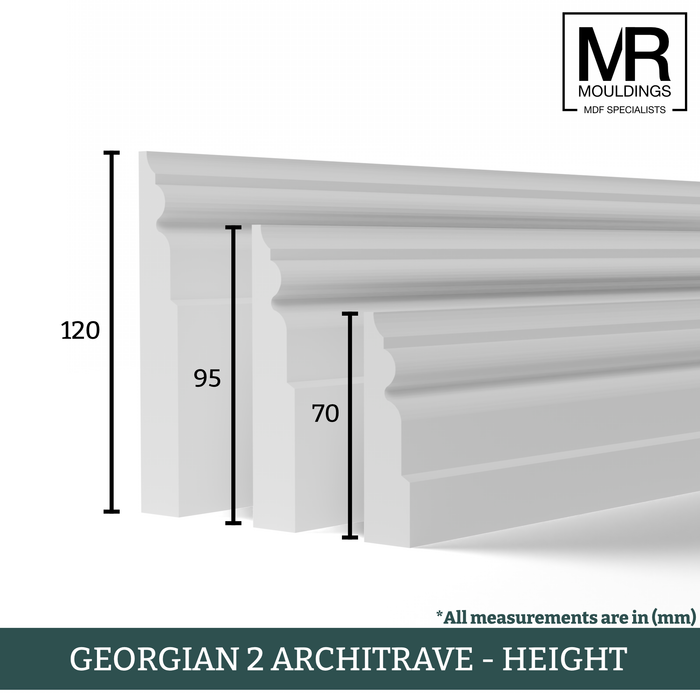 Georgian 2 Fire Rated MDF Architrave-MR Mouldings Ltd