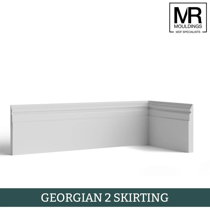 Georgian 2 Fire Rated MDF Skirting Board-MR Mouldings Ltd