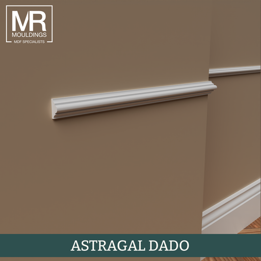 Astragal Fire Rated MDF Dado Rail-MR Mouldings Ltd