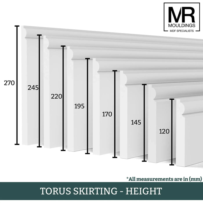 Torus Fire Rated MDF Skirting Board-MR Mouldings Ltd