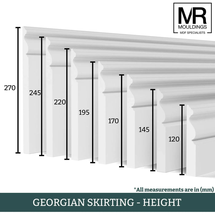 Georgian Fire Rated MDF Skirting Board-MR Mouldings Ltd