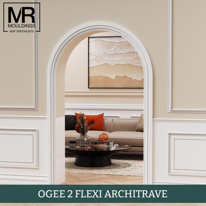 Ogee 2 Flexible MDF Architrave Board-MR Mouldings Ltd