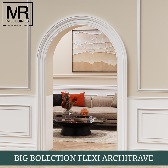 Big Bolection Flexible MDF Architrave Board-MR Mouldings Ltd