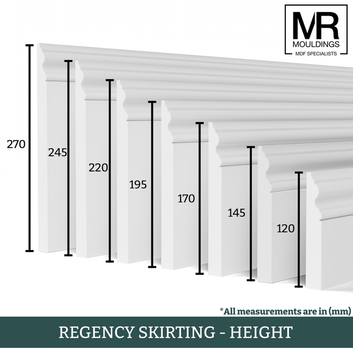 Regency MDF Flexible Skirting Board-MR Mouldings Ltd