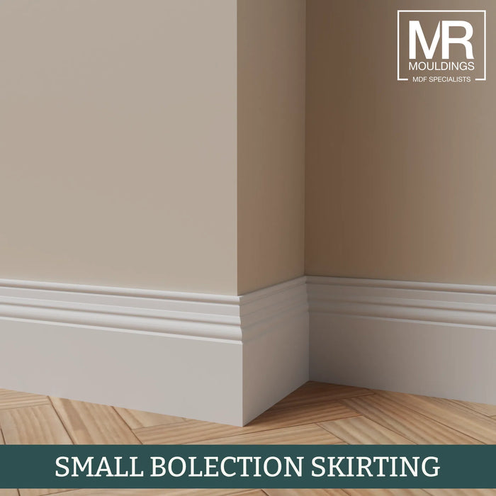 Mini Bolection Fire Rated MDF Skirting Board-MR Mouldings Ltd