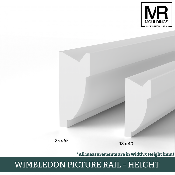Ovolo Fire Rated MDF Picture Rail-MR Mouldings Ltd
