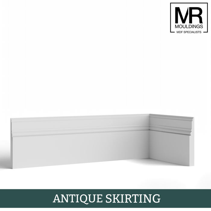 Antique Fire Rated MDF Skirting Board-MR Mouldings Ltd
