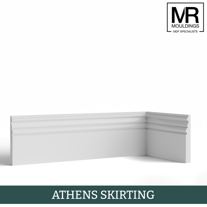 Athens Fire Rated MDF Skirting Board-MR Mouldings Ltd