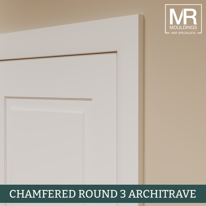 Chamfered Round 3 Fire Rated MDF Architrave-MR Mouldings Ltd