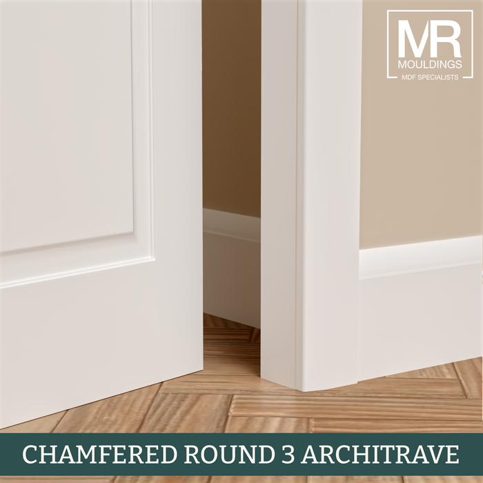 Chamfered Round 3 Fire Rated MDF Architrave-MR Mouldings Ltd