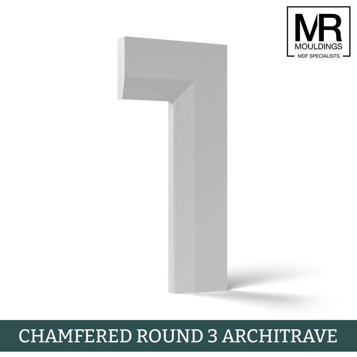 Chamfered Round 3 Fire Rated MDF Architrave-MR Mouldings Ltd