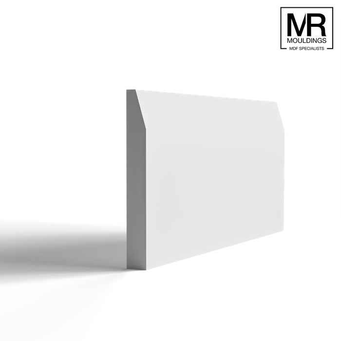 Chamfered 2 MDF Skirting Board-MR Mouldings Ltd