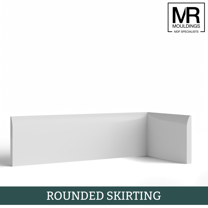 Bullnose 2 Fire Rated MDF Skirting Board-MR Mouldings Ltd