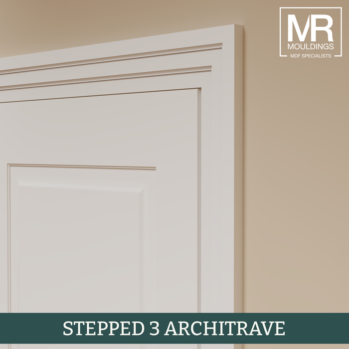 Stepped 3 Fire Rated MDF Architrave-MR Mouldings Ltd