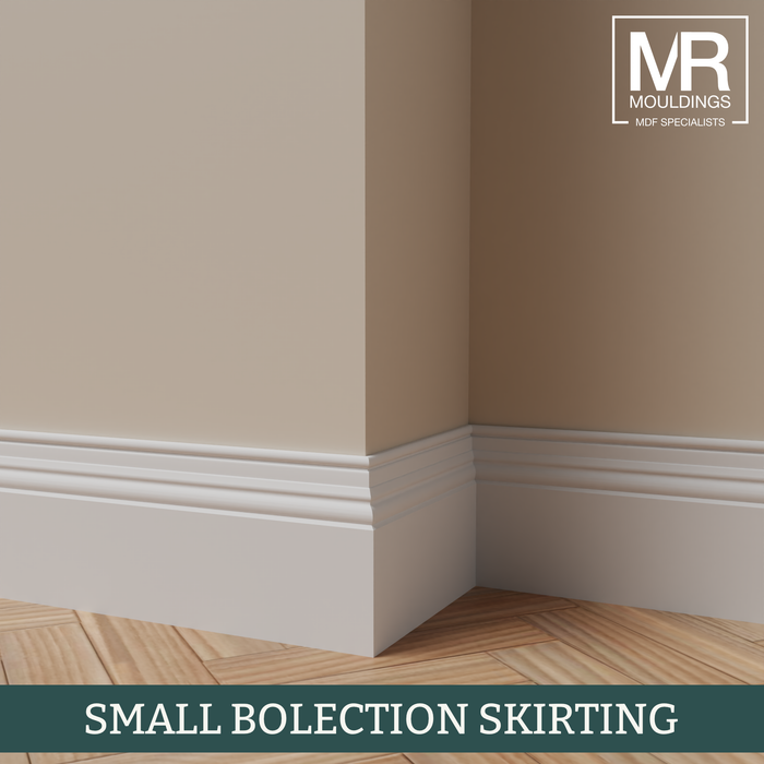 Mini Bolection MDF Flexible Skirting Board-MR Mouldings Ltd