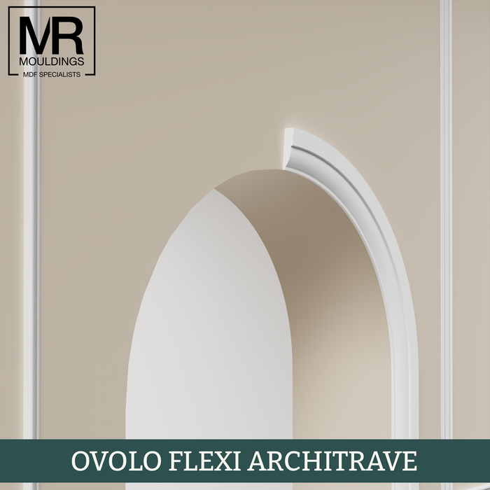 Ovolo Flexible MDF Architrave Board-MR Mouldings Ltd