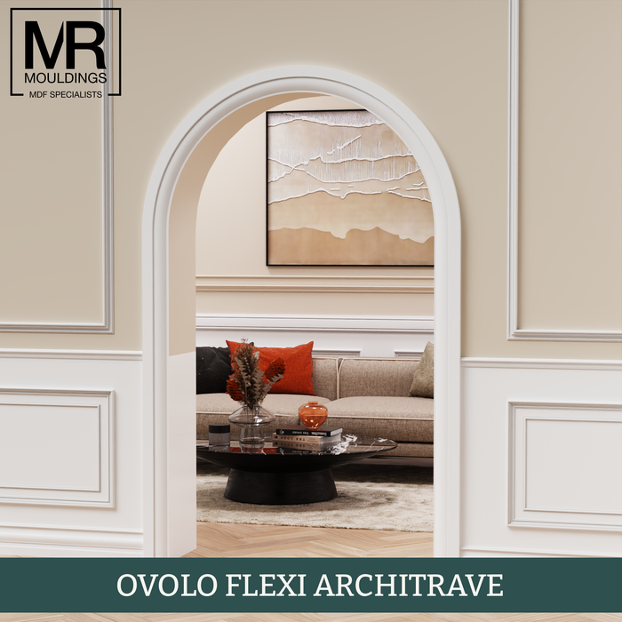 Ovolo Flexible MDF Architrave Board-MR Mouldings Ltd
