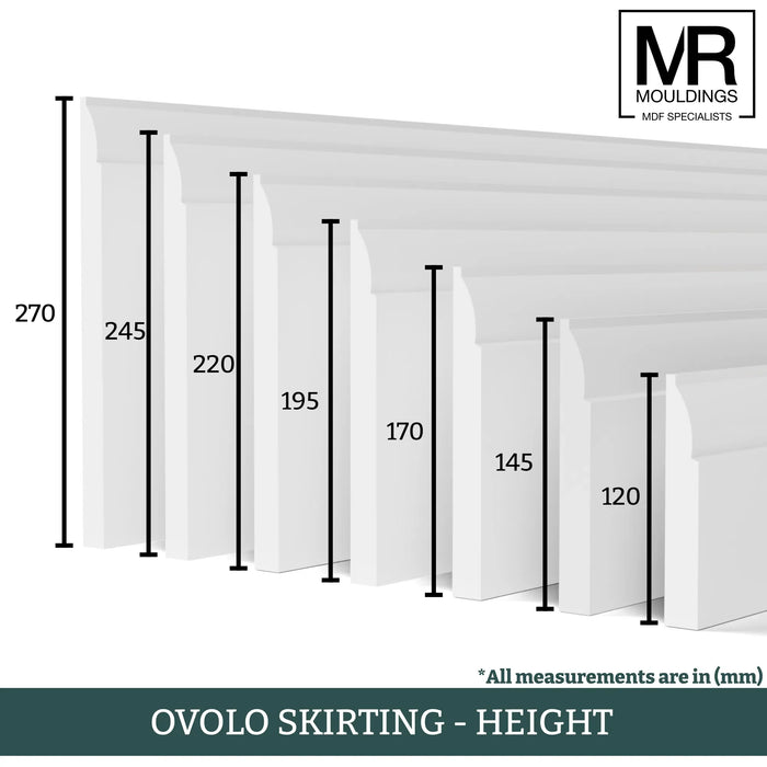 Ovolo Fire Rated MDF Skirting Board-MR Mouldings Ltd