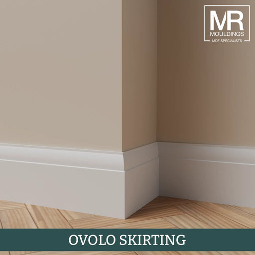 Ovolo Fire Rated MDF Skirting Board-MR Mouldings Ltd