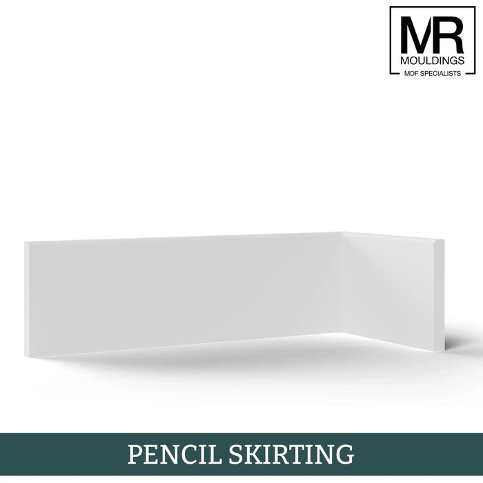 Pencil Fire Rated MDF Skirting Board-MR Mouldings Ltd