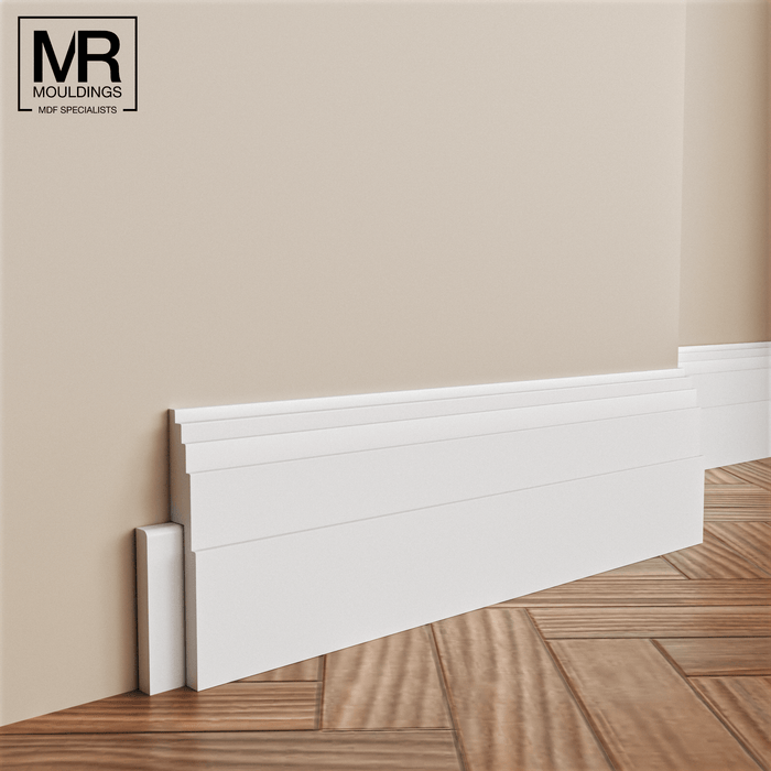 Big Stepped 1 MDF Skirting Cover Board-MR Mouldings Ltd