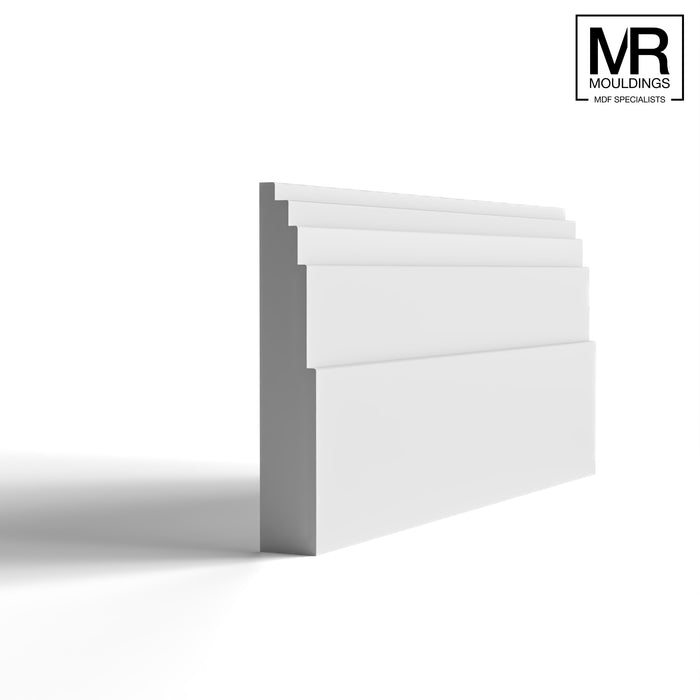 Big Stepped 1 MDF Skirting Board-MR Mouldings Ltd