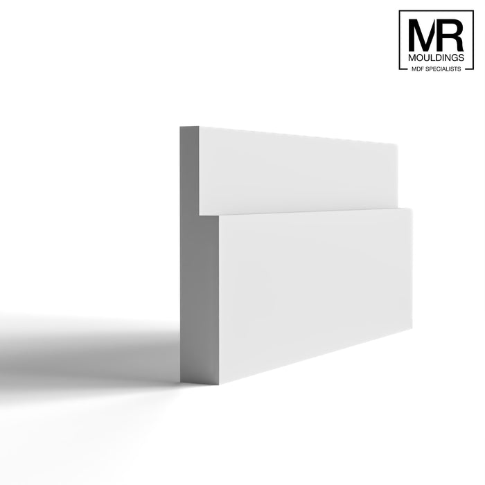 Big Stepped 2 MDF Skirting Board-MR Mouldings Ltd