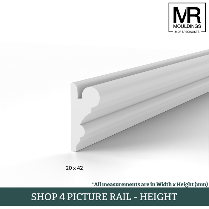 Bolection Fire Rated MDF Picture Rail-MR Mouldings Ltd