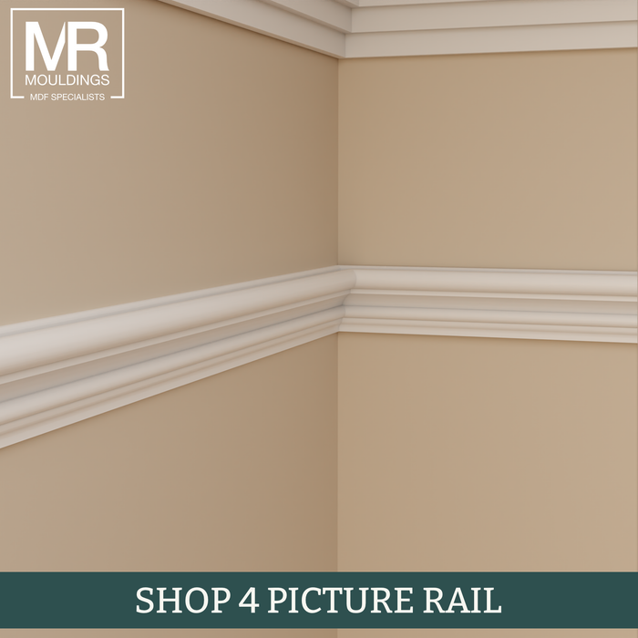 Bolection Fire Rated MDF Picture Rail-MR Mouldings Ltd