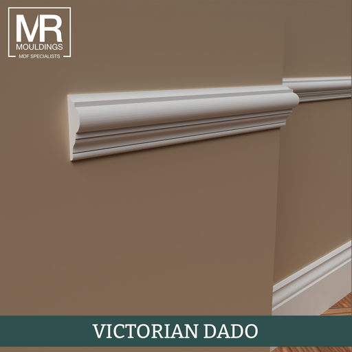 Victorian Fire Rated MDF Dado Rail-MR Mouldings Ltd
