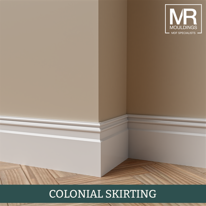 Colonial MDF Flexible Skirting Board-MR Mouldings Ltd
