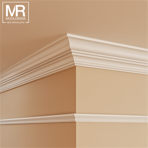 Large Georgian Fire Rated MDF Cornice Coving-MR Mouldings Ltd