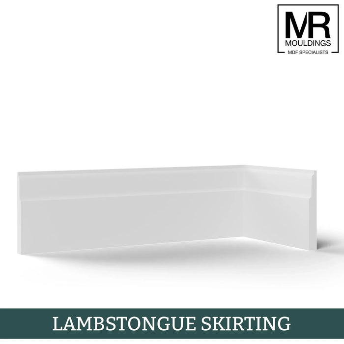 Lambs Tongue Fire Rated MDF Skirting Board-MR Mouldings Ltd