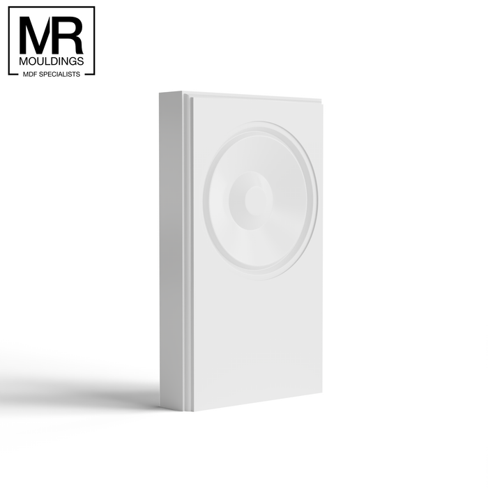 Ovolo Rosette MDF Plinth Block-MR Mouldings Ltd