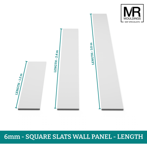 6mm Square Strips Wall Panel Kit-MR Mouldings Ltd