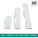 6mm Square Strips Wall Panel Kit-MR Mouldings Ltd