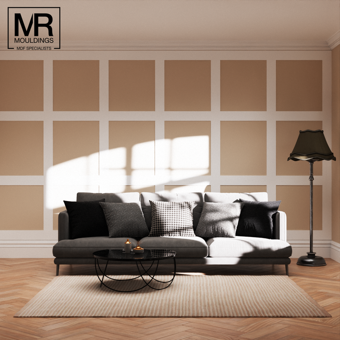 6mm Square Strips Wall Panel Kit-MR Mouldings Ltd