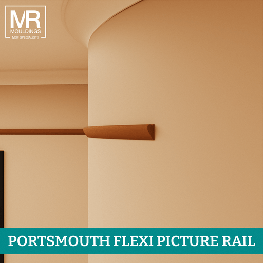 Ogee Flexible MDF Picture Rail Mould-MR Mouldings Ltd