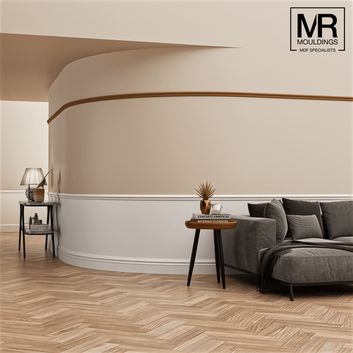Ogee Flexible MDF Picture Rail Mould-MR Mouldings Ltd