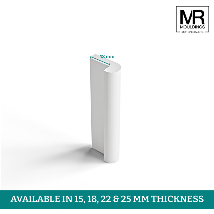 Hockey Stick MDF Architrave Cover-MR Mouldings Ltd