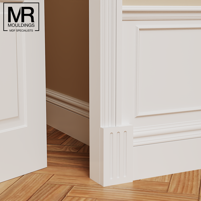 Fluted MDF Plinth Block Fluted MDF Plinth Block