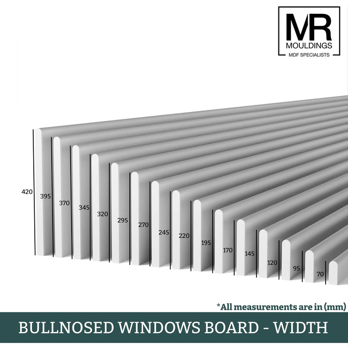 Bullnose MDF Window Board-MR Mouldings Ltd