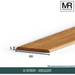 66mm - D Profile Flooring Moulding-MR Mouldings Ltd